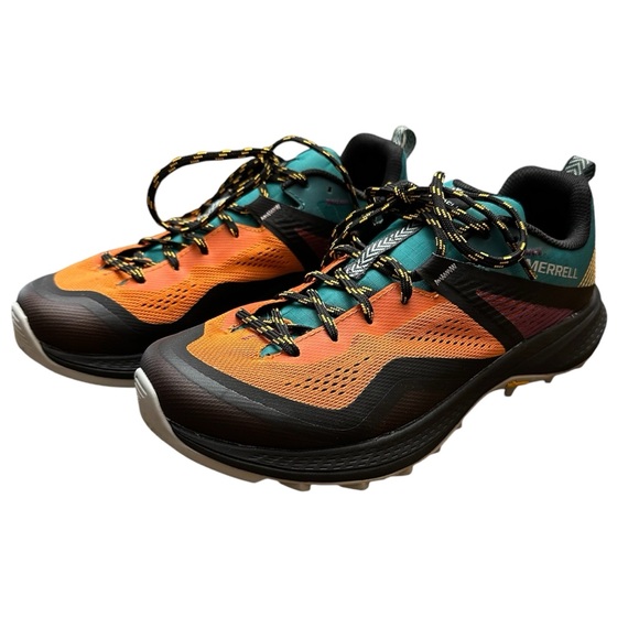 Merrell MQM 3 Trail Running Shoe, Size Women's 7.5, Color Teal/Orange - Picture 1 of 10